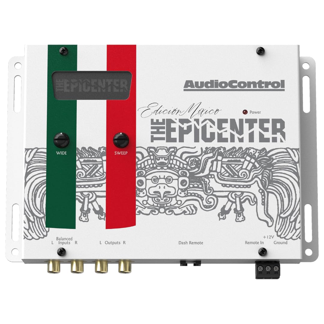 Audiocontrol Epicenter Bass Restoration Processor, Car Audio Bass Booster Maximizer (Epicenter Mexico Edition, White)
